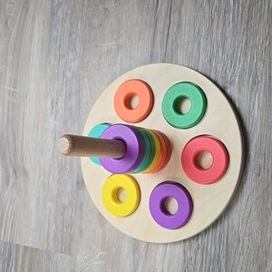 Lovevery Ring Stacking Toy Flexible Wooden Montessory